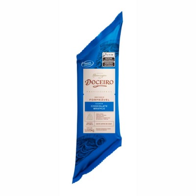 16674 - recheio forneável chocolate branco Doceiro bisnaga 1,005kg