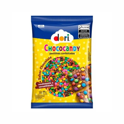 17039 - pastilhas confeitadas choc Chococandy Dori 500g