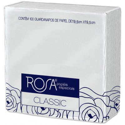 17048 - guardanapo Classic Rosa 19,5 x 19,5cm 100un
