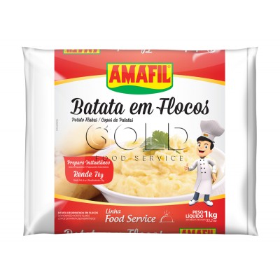17152 - batata flocos Amafil 1kg rende 7kg de purê