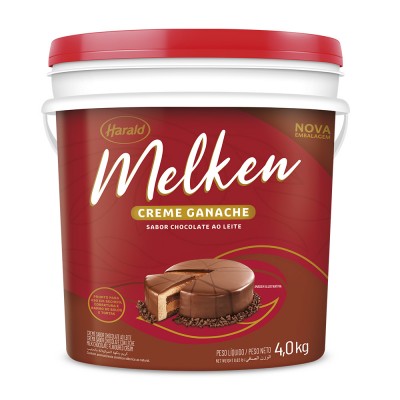 17335 - ganache chocolate ao leite 4kg Melken Harald