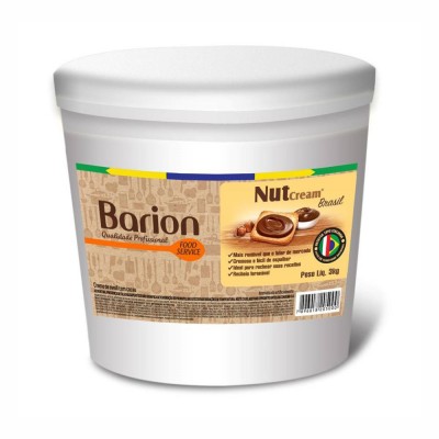 17393 - creme de avelã c/cacau Nutcream Brasil Barion 3kg