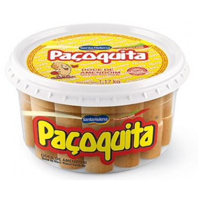 17434 - doce Paçoquita rolha Santa Helena 65 x 18g pote 1,17kg