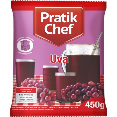 17774 - refresco uva Pratik chef 450g rende 15lt