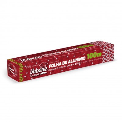 17816 - papel alumínio 30cm x 100mt Vabene