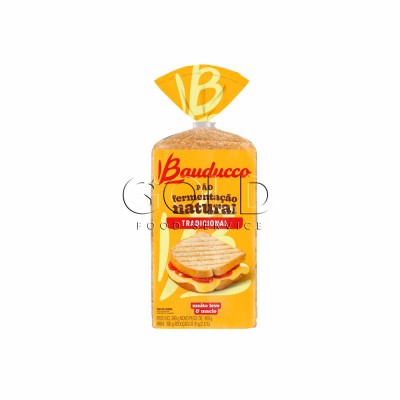 17837 - pão fatiado tradicional fermentação natural Bauducco 390g