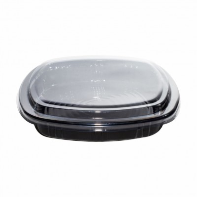 17942 - embalagem oriental 1,02L quadrada com tampa 23,5x23,5x4,3cm Dpcpack 100un dpc07