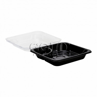 17948 - embalagem oriental P/gyoza com tampa 15,8 x 15,8 x 2,8cm Dpcpack 200un dpc20