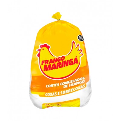 18142 - Frango - coxa e sobrecoxa com osso com pele Maringá pacote