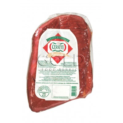 18325 - bovino - pastrami cozida e defumada resfriada Ceratti +/ - 1,4kg