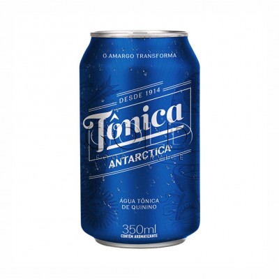 18345 - refrigerante lata 350ml água tônica Antarctica 12un
