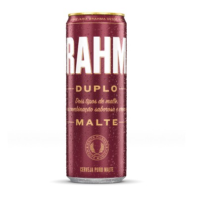 18346 - cerveja lata 350ml Brahma duplo malte sleek 12un