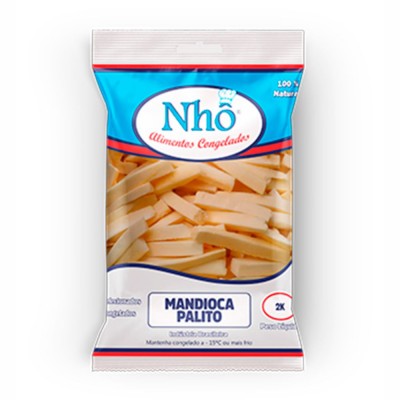18424 - mandioca pré-cozida palito congelado Nhô 2kg
