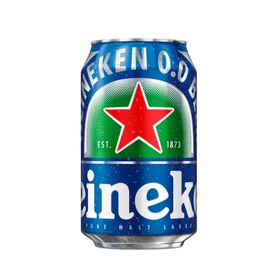 18439 - cerveja lata 350ml Heineken zero sleek 12un