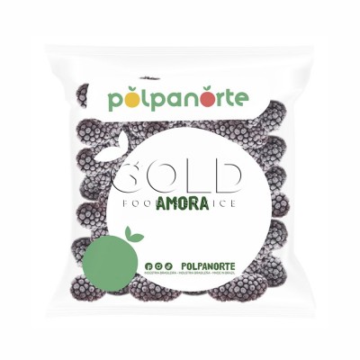 18545 - fruta congelada amora inteira IQF polpanorte 1,02kg