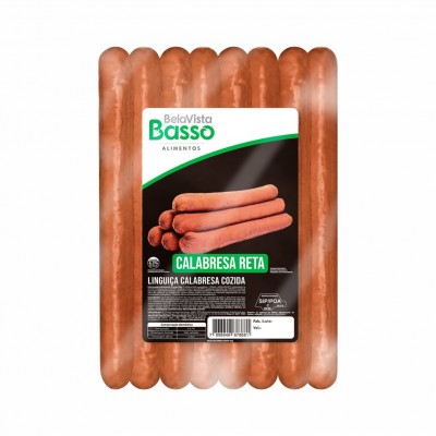 18548 - linguiça calabresa reta Basso 2,5kg