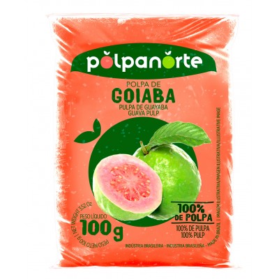 18623 - polpa de goiaba polpanorte 10 x 100g