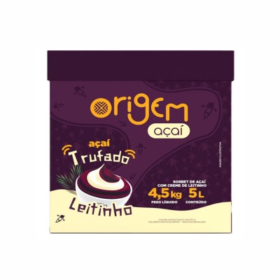 18624 - açaí origem trufado sabor leitinho polpanorte caixa 4,5kg