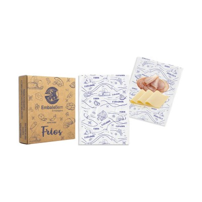 18634 - papel acoplado P/frios embale Bem 30 x 38cm 400un
