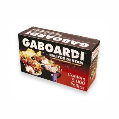 18664 - palito de dente de madeira Gaboardi 5.000un