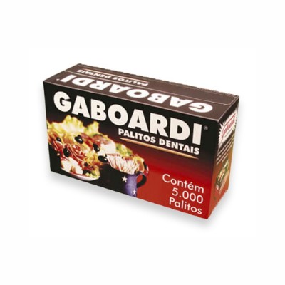 18664 - palito de dente de madeira Gaboardi 5.000un