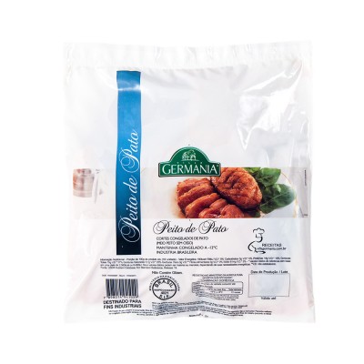 18695 - filé de peito de pato metades sem osso e com pele Villa Germania 750g
