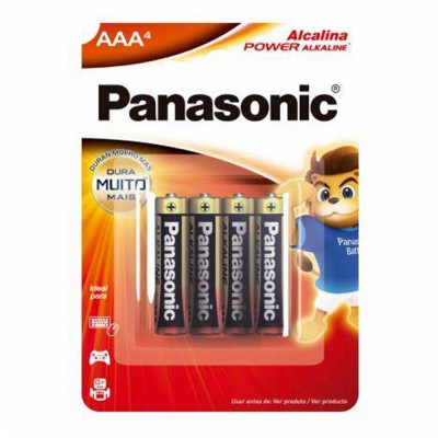 18947 - pilha alcalina power alkaline AAA c/4 Panasonic