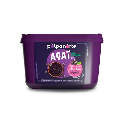 19254 - açaí mix tradicional com guaraná polpanorte pote 1,2kg