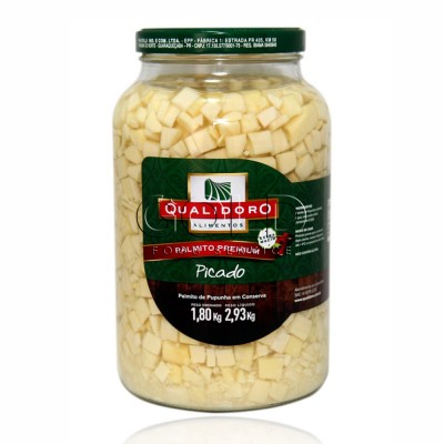 19271 - palmito pupunha picado 1,8kg Qualidoro