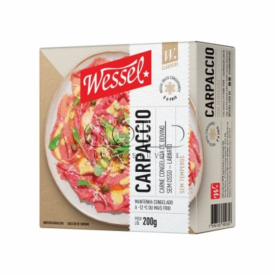 19318 - carpaccio de lagarto congelado cx 200g Wessel