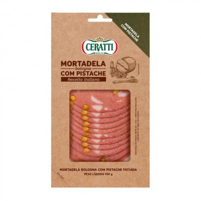 19681 - mortadela Bologna fatiada com pistache Ceratti 150g