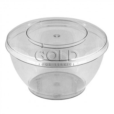 19705 - pote 100ml  redondo cristal com tampa Strawplast 10un