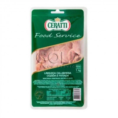 19733 - linguiça calabresa cozida fatiada resfriada Ceratti 1kg