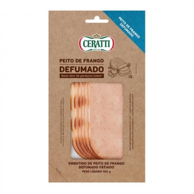 19753 - peito de Frango defumado fatiado Ceratti 100g