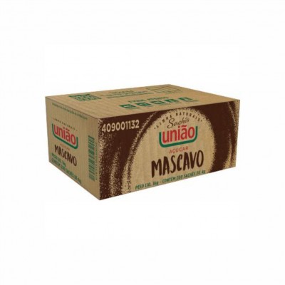 19901 - sachê açúcar mascavo União 200 x 4g