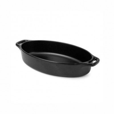 20003 - mini assadeira oval 20 x 10,8cm preta melamina Gourmet Mix un