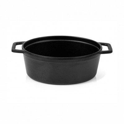20006 - mini Caçarola oval s/ tampa 15,5cm preta melamina  Gourmet Mix un