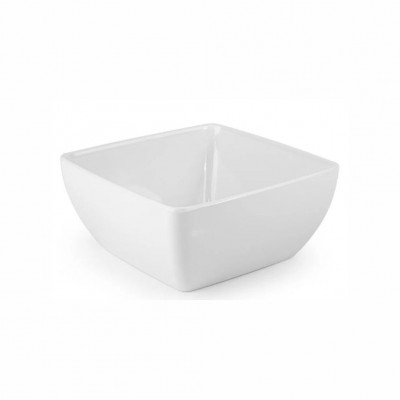 20032 - saladeira quadrada 9 x 9 x 4cm 160ml branco melamina Gourmet Mix un
