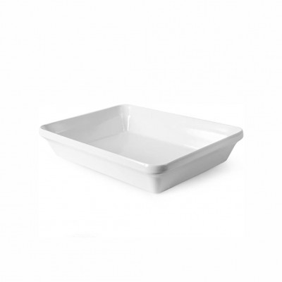 20046 - travessa funda 22,8 x 14,7 x 5,8cm 800ml branca melamina Gourmet Mix un