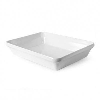 20047 - travessa funda 39,5 x 27 x 4,5cm 2,5l branca melamina Gourmet Mix un