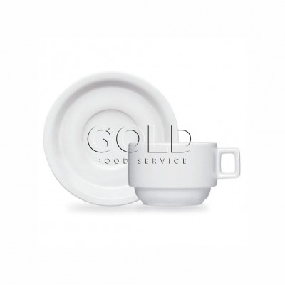 20082 - xícara de café com pires bar/hotel branco porcelana Germer 12 x 100ml cx