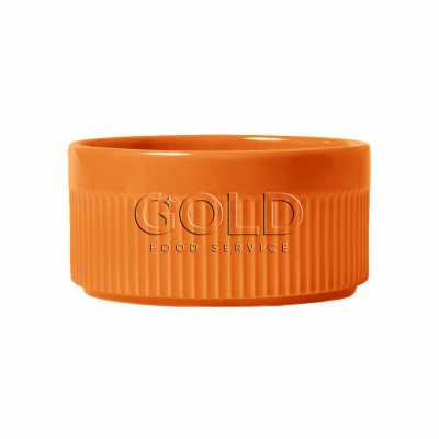 20099 - ramequim 130ml 8 x 4cm laranja porcelana Germer un