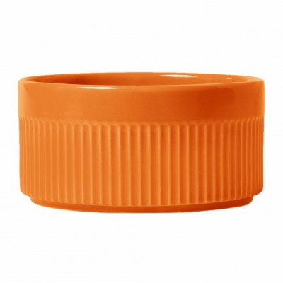 20102 - ramequim 1,2l 16 x 8cm laranja porcelana Germer un