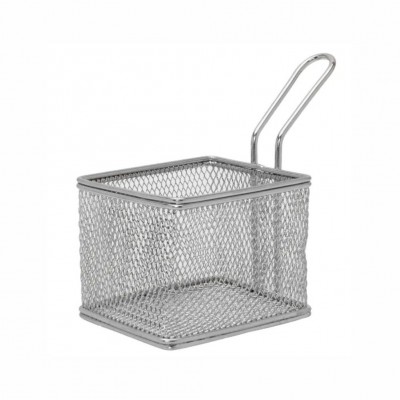 20126 - mini cestinha inox 8 x 17 x 13cm retangular an808 Mimo Style un