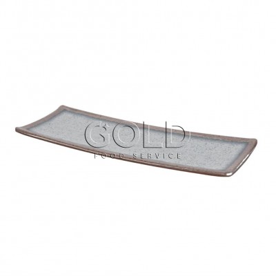 20138 - travessa retangular 46 x 24,5cm melamina cinza mt45p Mimo Style un