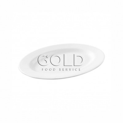 20210 - travessa oval rasa 20 x 14,3 x 1,7cm branca melamina Haus un