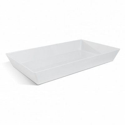 20237 - travessa retangular 1/1 funda gn 53 x 32,5 x 7cm branca melamina Haus un