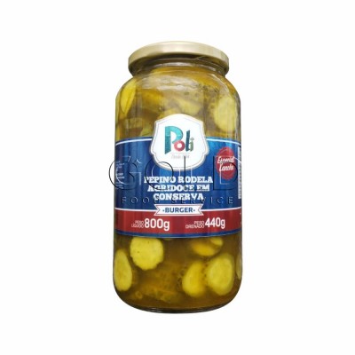 20263 - pepino rodela agridoce Poli vidro 440g