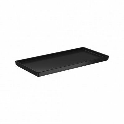20277 - travessa PP retangular 27 x 13 x 1,5cm preto Coza un