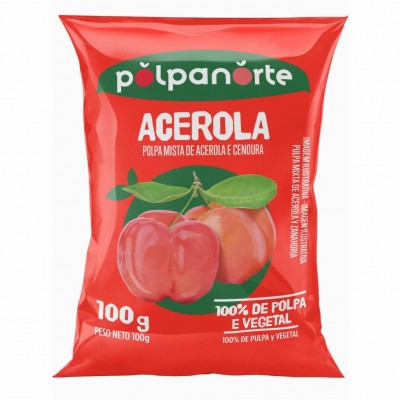 20285 - polpa de acerola com cenoura polpanorte 10 x 100g